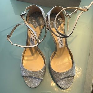 Woman’s shoes size 10 jimmy Choo, silver sparkling